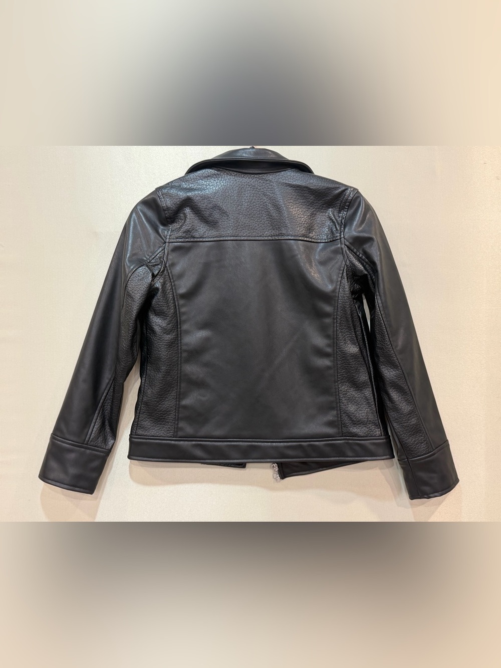 NWT Art Class Girls Size L (10-12) Black Faux Leather Biker Moto Jacket - Picture 12 of 12